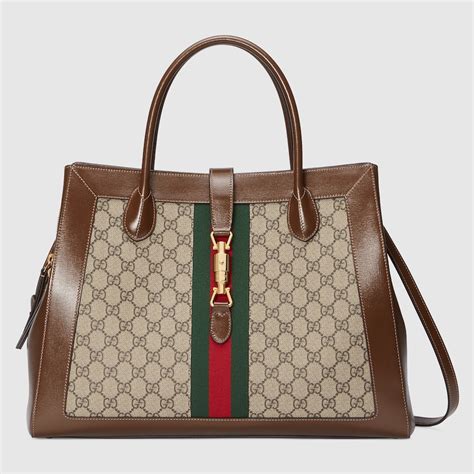 gucci mini jackie white|jackie 1961 large tote bag.